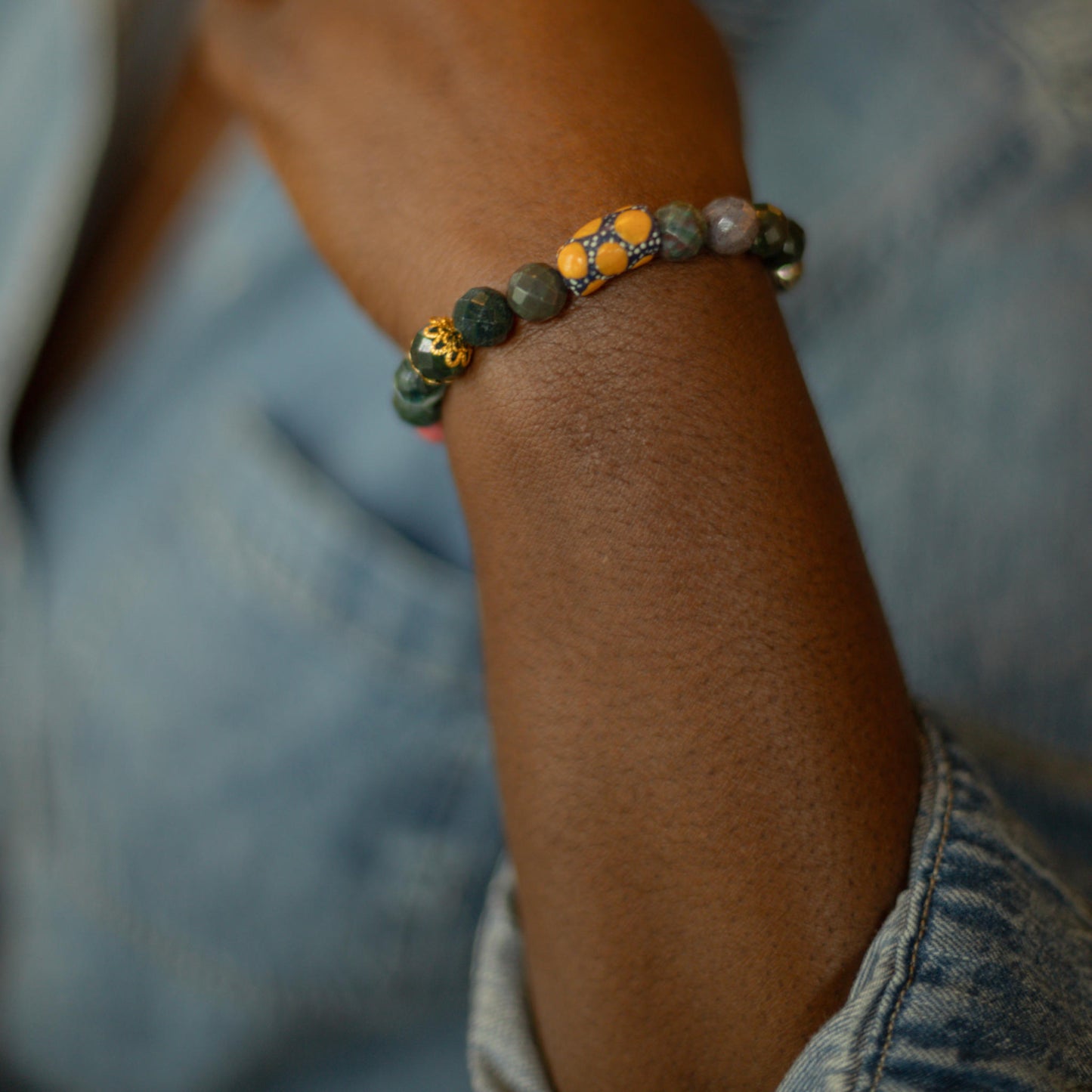 Fall Green Bash Bracelet