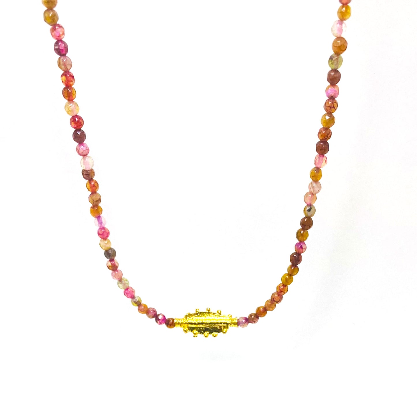 Almandine Gem Gold Choker