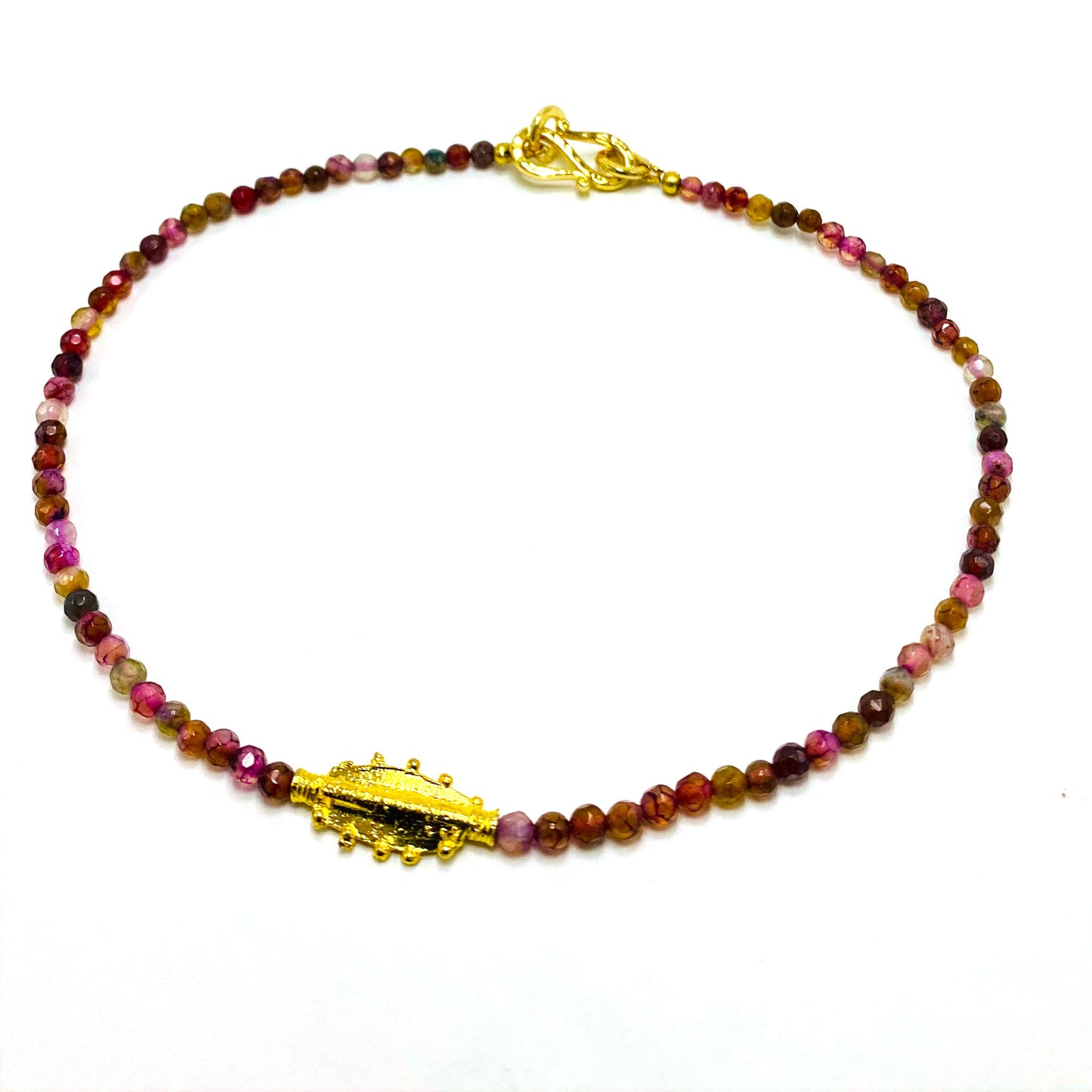 Almandine Gem Gold Choker