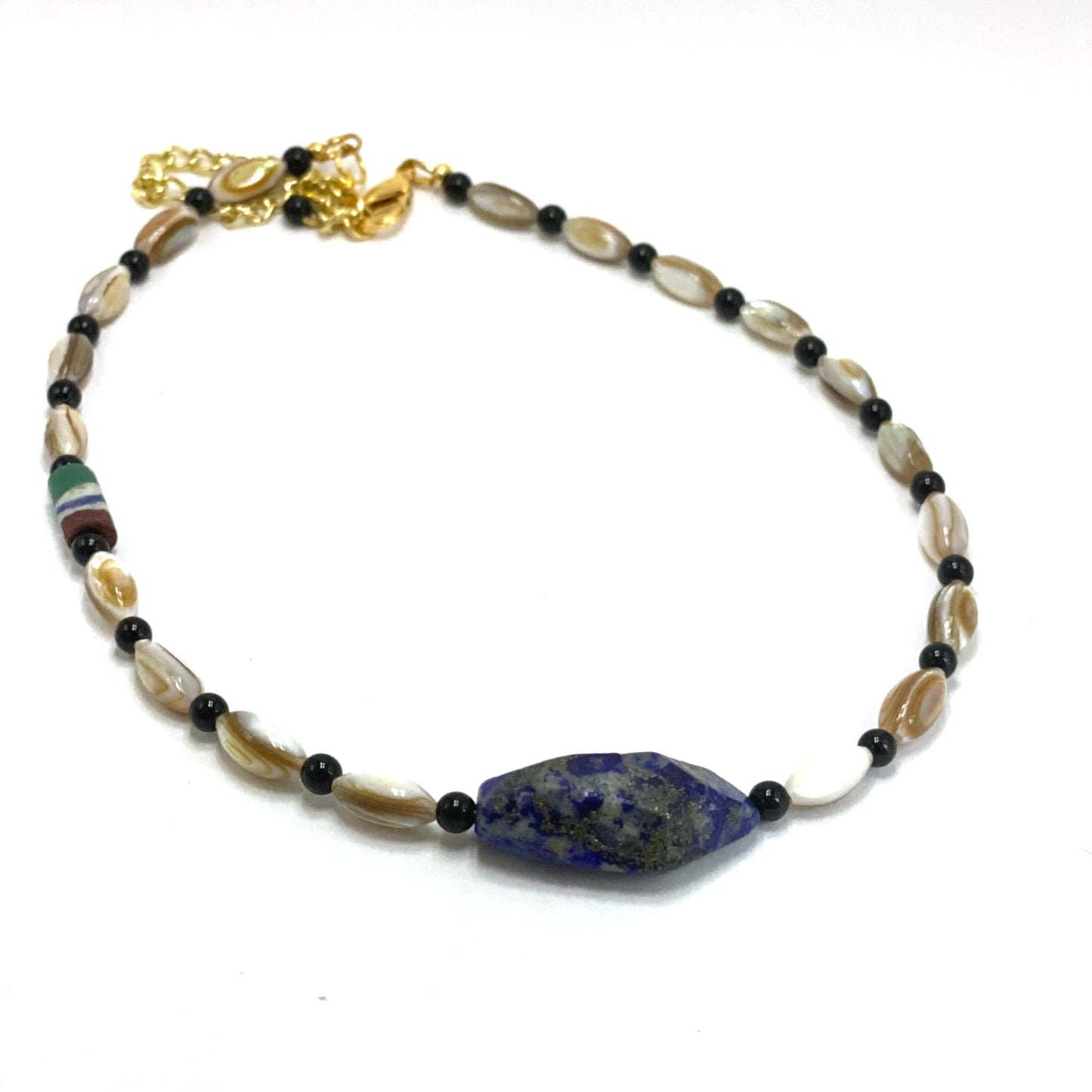 Lapis Jasper Shell Necklace