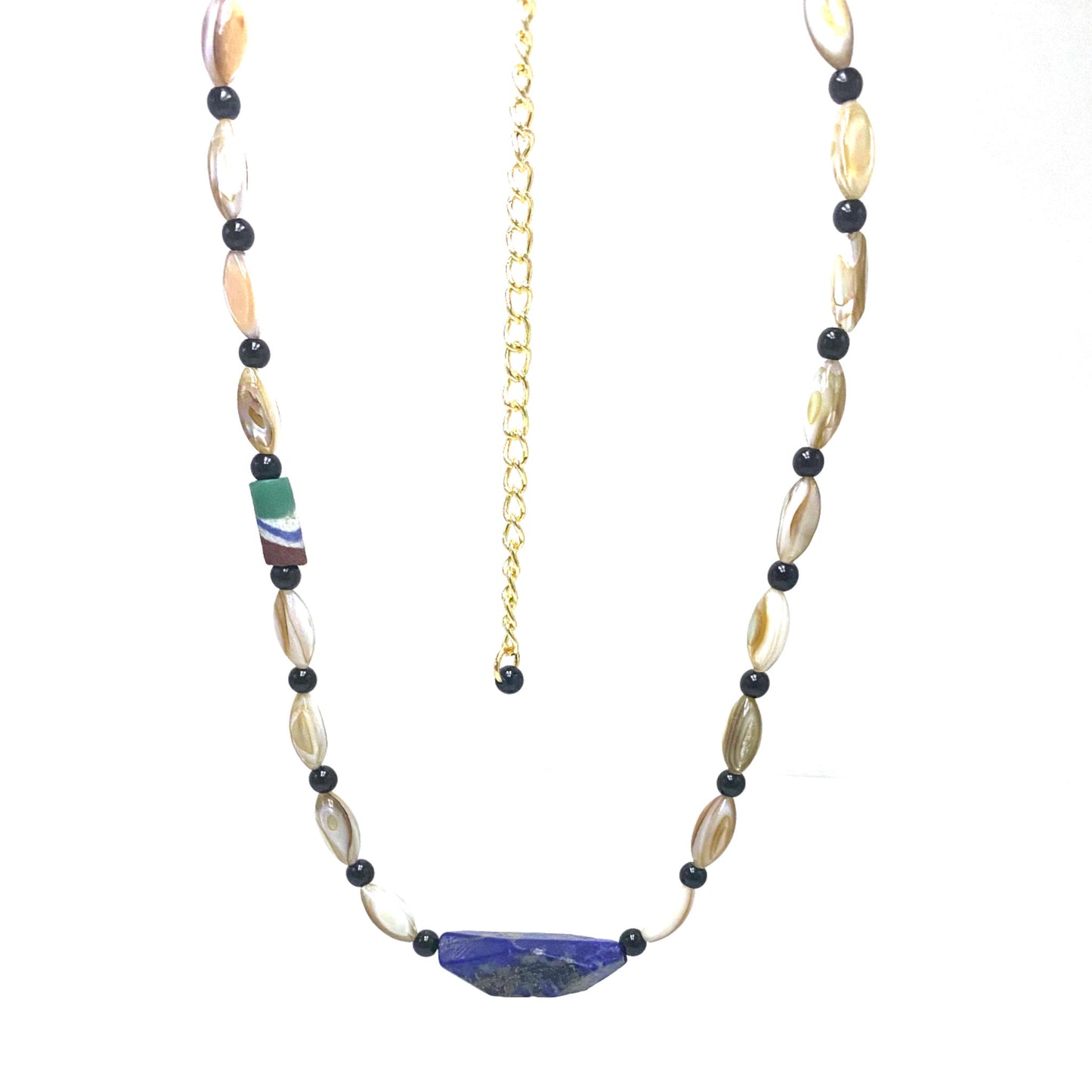 Lapis Jasper Shell Necklace